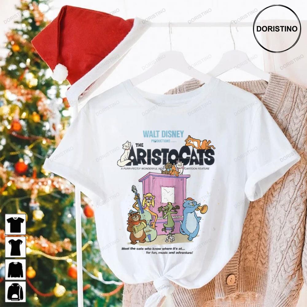 Disney The Aristocats Cats Playing Piano Limited Edition T-shirts